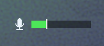 mic when speaking normally